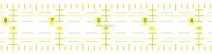 Kearing Luxury Acrylic Patchwork Quilting Rulers for Sewing #KPR1201 thumbnail-1