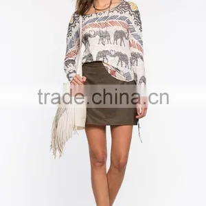 Ladies Elephant Parade Long Sleeve Fashion t Shirt Low Price thumbnail-4