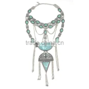 Hot Style Multilayer Vintage Heavy Metal Plated Choker Necklace thumbnail-5