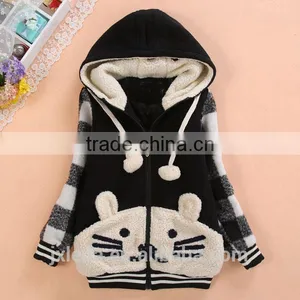 2016new Designs Long Sleveens Thicken Zipper Jackets thumbnail-2