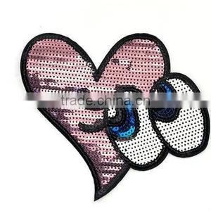 Fashion Design Bling Reversible Sequin Designs Embroidery Patch for Garment thumbnail-3