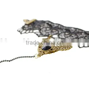 Handcraft Lace Bracelet Ring Sets With Rhinestones Fashion Palace National Jewelry Sets thumbnail-3