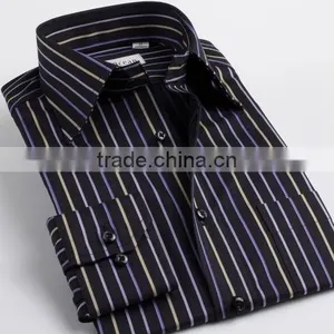 New Products Mens Wedding Business Wear Slim Fit Black Dress Shirts thumbnail-1