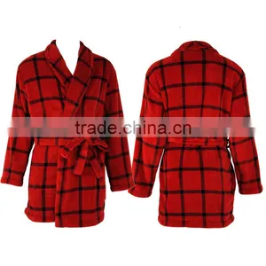 New Design 100% Polyester Ladies Winter Nightwear Merino Wool Bathrobe Woolen thumbnail-1