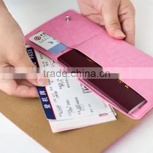 Large Capacity Multifunctional Card Bag PU Leather Passport Storage Handbag Customized Logo thumbnail-3