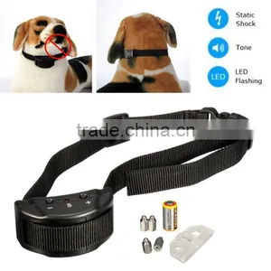 2016 New Arrival Anti Bark Stop Controller No Barking Remote Electric Shock Vibration Dog Pet Training Collar thumbnail-1