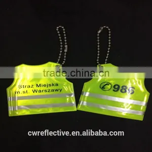 China New Design Promotion Soft Reflective PVC Key Chain thumbnail-3