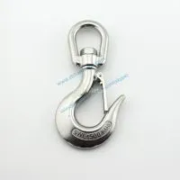 Heavy Duty Stainless Steel Cargo Snap Hook Crane Lifiting Hook With Swivel Fork Marne Hardware Hooks thumbnail-1