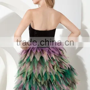 2017 Wholesale Simple Style Imitation Silk Mini-length Prom DressesED137 thumbnail-4