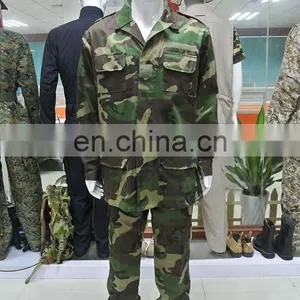 Hot Selling Woodland Camouflage American Military Uniform BDU for Army Uniform thumbnail-2