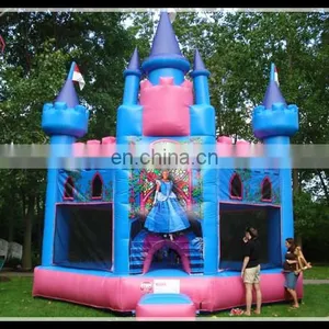 Purple Inflatable Fun City/inflatable Amusement Land /inflatable Princess Castle Bouncer thumbnail-1