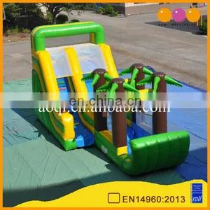 Pvc Cheap Family Mini Jungle Inflatable Water Slides With Pool for Summer thumbnail-1