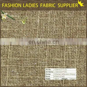 Onway Textile Organic Linen Fabric Wholesale,fabric 50% Linen 50% Cotton thumbnail-4
