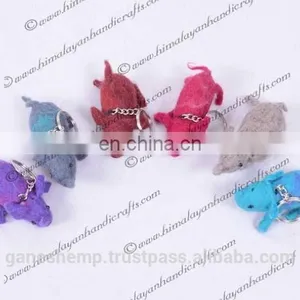 Felt Rhinoceros Key Ring FKR-407 thumbnail-1