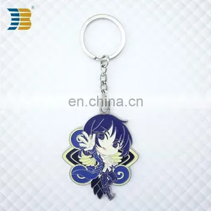 Beautiful 3D Cartoon Character Shape Custom Silver Plating Keychain thumbnail-1