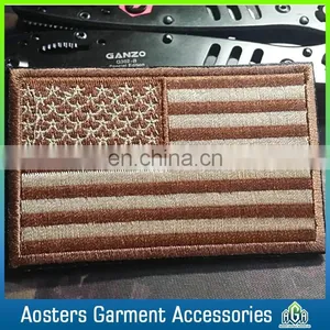 High Quality Custom National Flag Embroidered Badges for Clothes thumbnail-1