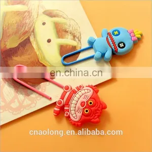 2017 Best Sales Customized Personalized Brand Logo Rubber Book Marks / Soft Pvc Bookmark thumbnail-1
