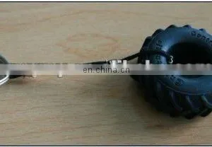 Tyre Silicone Keychains With Metal Clip thumbnail-1