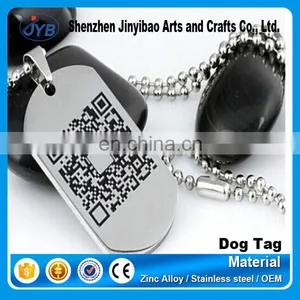 Custom Colorful Stainless Steel Dog Tag Adilia With Bar Code thumbnail-1
