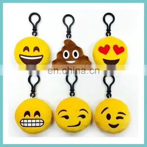 27 Styles of Creative Plush Emoji Keychain Poo Keychain Devil Keychain thumbnail-3