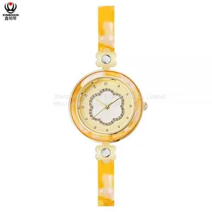 XINBOQIN Manufacturer OEM Women Waterproof Japan Movement PC21 Quartz Acetate Watch thumbnail-4