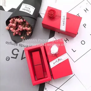 Square Customized Craft Printed Gift Box With Lid thumbnail-1