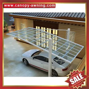 Outdoor Alu Aluminum Aluminium pc Polycarbonate Park Car Canopy Carport Shelter Cover Shed Canopies China thumbnail-3