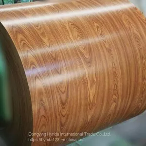 Wood Pattern PPGI Steel Coil For Interior Decoration thumbnail-1