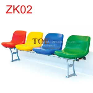 Indoor Outdoor Stadium Seats China Facotry Red Color Plastic Stadium Seating thumbnail-2