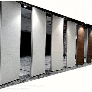 Room Partition Walls Folding Office Soundproof Acoustic Screen Hanging Style Melamine Board Operate Walls Folding Foldable Hotel Walls Room Partitions thumbnail-4