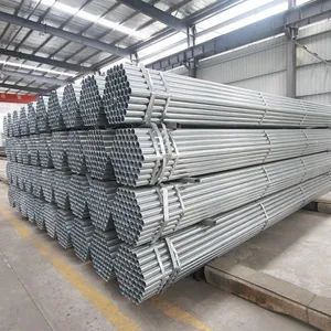 China Manufacturer Q195 ERW Pre Galvanized Round Steel Pipe for Greenhouse thumbnail-2