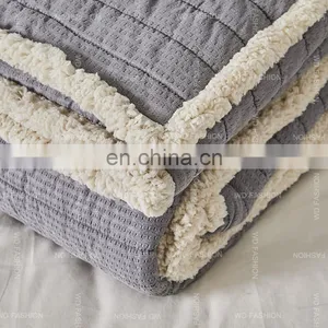 Sherpa Polyester Blended Embroidery Bedding Sets Quilt Cover Set thumbnail-7