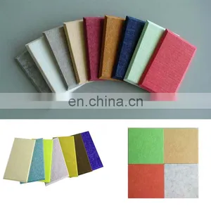 Customized 3D Polyester Felt Fabric Acoustic Panel for Indoor Decoration Wall Board thumbnail-3