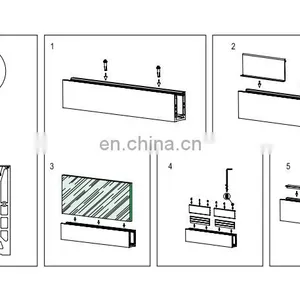 Fashion Shape Aluminum Glass Railing Balustrade Groove thumbnail-2