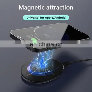 Ready Stock Magnetic Wireless Charger Manufacture Mobile Phone Wireless Charging Magnetic for Iphone 12 Pro Max X 11 thumbnail-2