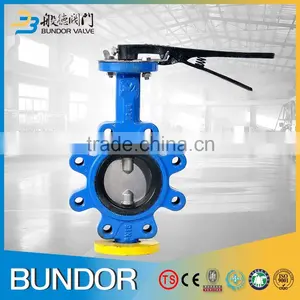Casting Iron Manual Operated Lug Type Two Pieces Stem Butterfly Valve Without Pin thumbnail-3