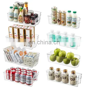 Airtight Fridge Organizers Set With Lid and Storage Clear Box Bins Bpa Free Food Storage Container Set Food Plastic Container thumbnail-1
