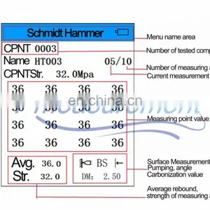 Taijia Digital Sclerometer Rebound Hammer With Function Test Concrete Strength thumbnail-4
