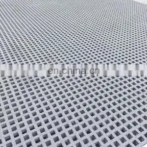 Yellow Orange Gray Black Square Mesh Size FRP Grid 15mm to 63mm Thick Frp Grp Fiberglass Grating thumbnail-3