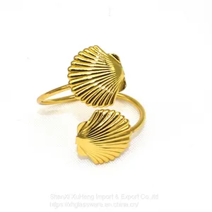 Western Restaurant European Napkin Storage Luxury Metal Napkin Ring thumbnail-5