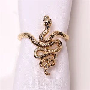 Wholesale High Quality Plated Gold Snake Shaped Napkin Ring thumbnail-1