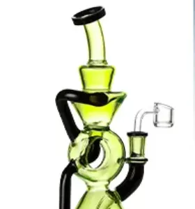 Vibrant Colorful Backwater Glass Smoking Pipe Hookah and Lamb Lighting thumbnail-4