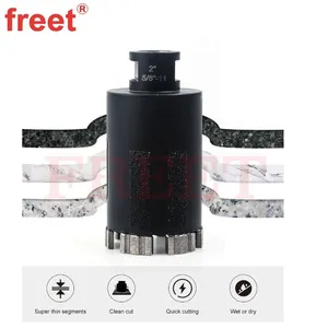 Diamond Turbo Line-up Type 50mm Stone Dry Core Drill Bit Arbor 5/8