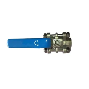 API Three Way SS201 Ball Valves Screwed End Little Size 300# Ball Valve Thread Connection SS Ball Valve thumbnail-5