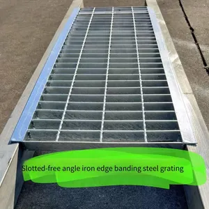 Wholesale of Walkway Boards for Engineering Construction, Q235 Steel Pedals, Galvanized Steel Grating, Anti - Slip Punched Steel Grating Manufacturers thumbnail-4