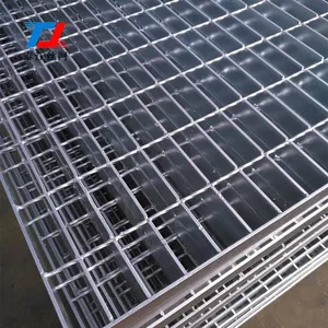 Hot-dip Galvanized Steel Grating, Special-shaped Platform Steel Grating Treads, 605/30/100 Heavy-duty Gully Covers thumbnail-5