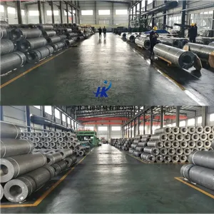 RP HP UHP Graphite Electrode 200‑600mm Diameter Complete With Nipples for Scrap Steel Melting EAF Furnace thumbnail-5