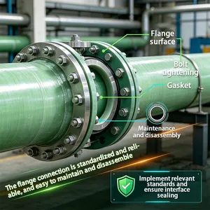 Urban Sewage GRP Pipe Anti-fouling Fiberglass Pipe for Municipal Sewage Network thumbnail-1