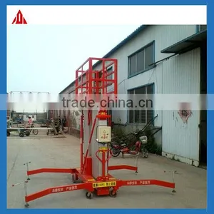China Lift Platform Mobile Hydraulic Double Mast Aluminum Alloy Lift Platform thumbnail-1