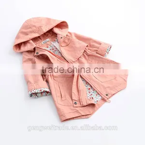 Wholesale Children's Boutique Clothing Kids Coats High Quality Floral Cotton Girls Winter Coat thumbnail-6